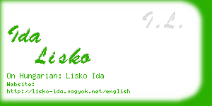 ida lisko business card